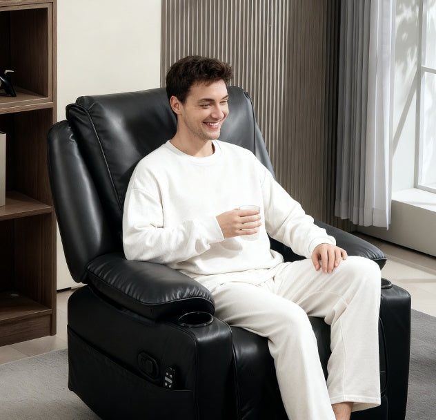 Massage Recliner Chair Set