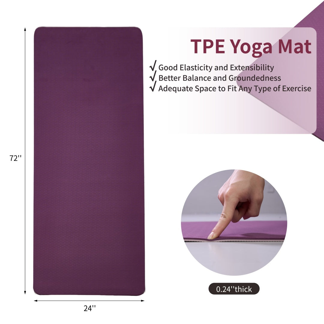 Esterilla de yoga antideslizante FlexFlow para fitness y entrenamientos en casa.
